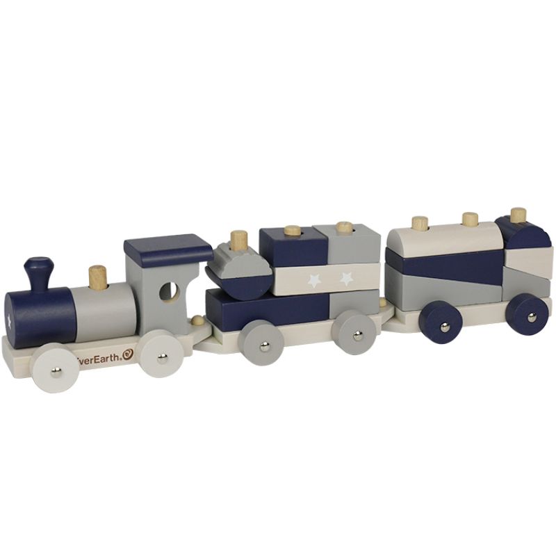 Train de construction bleu EverEarth
