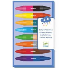 8 crayons doubles (16 couleurs)  par Djeco