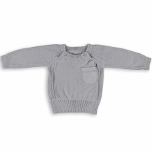 Pull gris (Naissance-1 mois : 50-56 cm)  par Baby's Only
