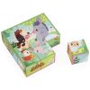 Puzzle cubes en bois Animaux de la Ferme Janod Produit 1