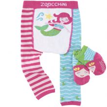Legging et chaussettes Marietta la sirène (6-12 mois)  par Zoocchini