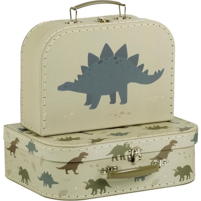 Lot de 2 valisettes de rangement Dinosaure A Little Lovely Company Produit 2