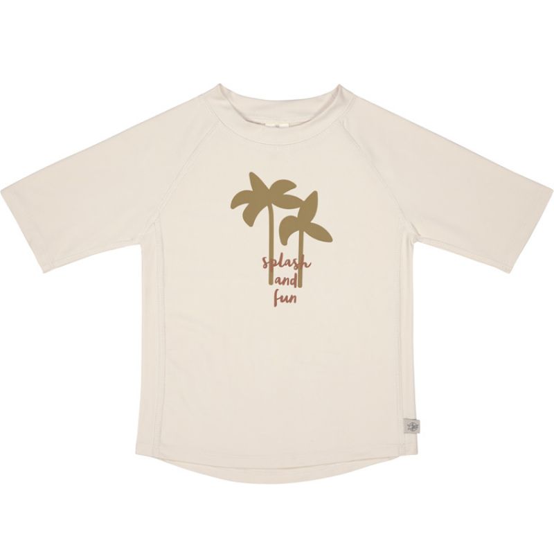 Tee-shirt anti-UV manches courtes Palmiers écru-olive (19-24 mois) Lässig