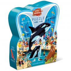 Puzzle Une journée à l'aquarium (48 pièces) - Crocodile Creek
