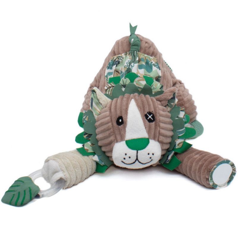 Peluche d'activités Jélékros le lion Les Déglingos
