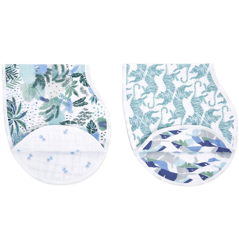 Lot de 2 bavoirs protection d'épaules Dancing Tigers aden + anais