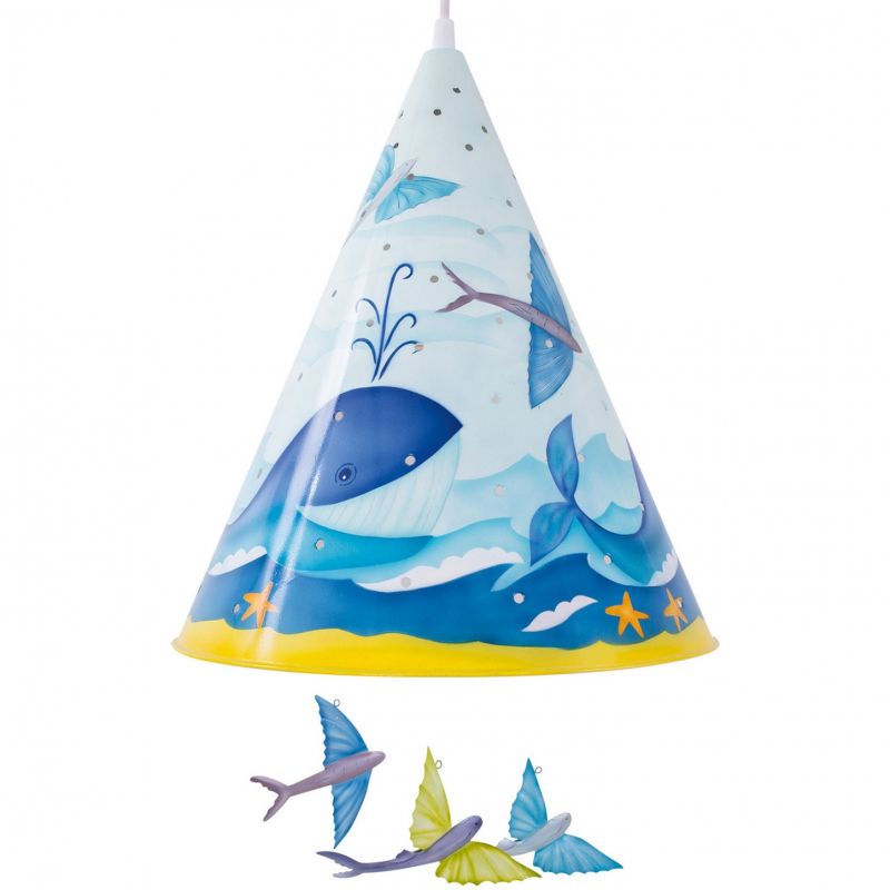 Suspension lumineuse Nuitéjour Baleine L'oiseau bateau