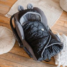 Couverture nomade pour bébé Recy black-grey
