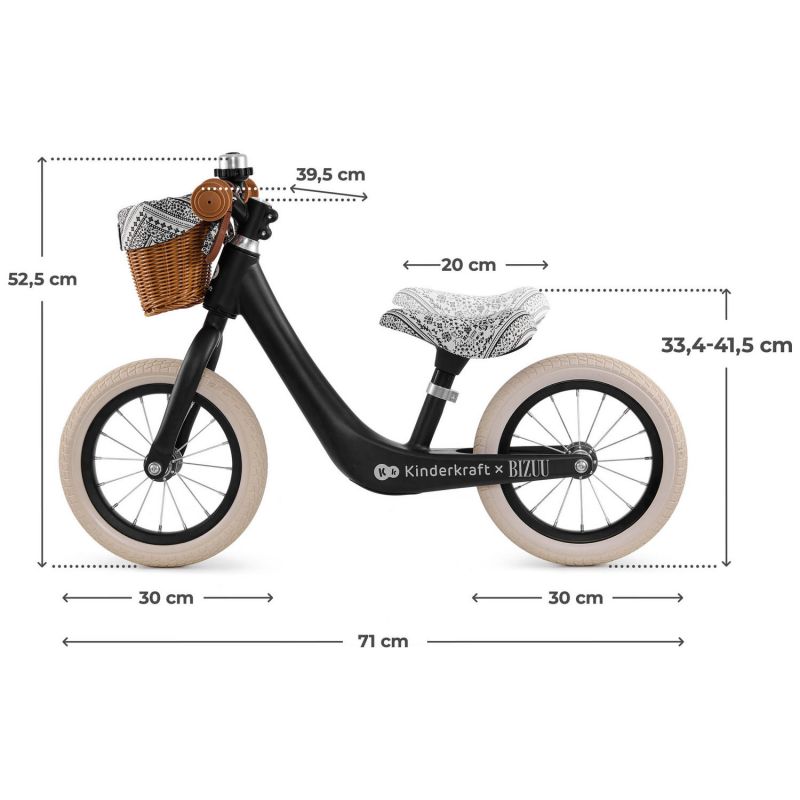 Draisienne Rapid 2 x Bizuu Lunar Black Kinderkraft Produit 6