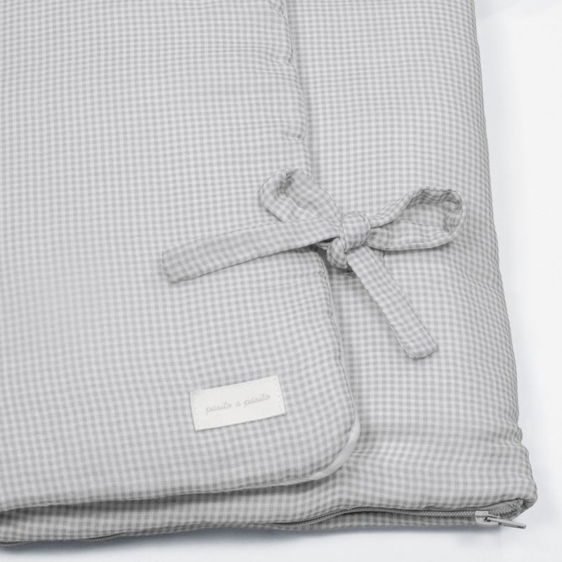 Nid d'ange et couverture Little Bloom Vichy Gris (TOG 2,5) Pasito a pasito Produit 5