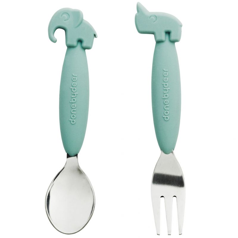 Set de couverts Yummy Dots Plus bleu Done by Deer