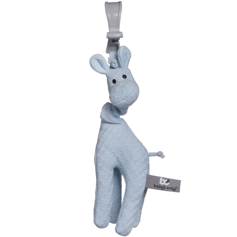 Peluche vibrante girafe à suspendre bleue Baby's Only