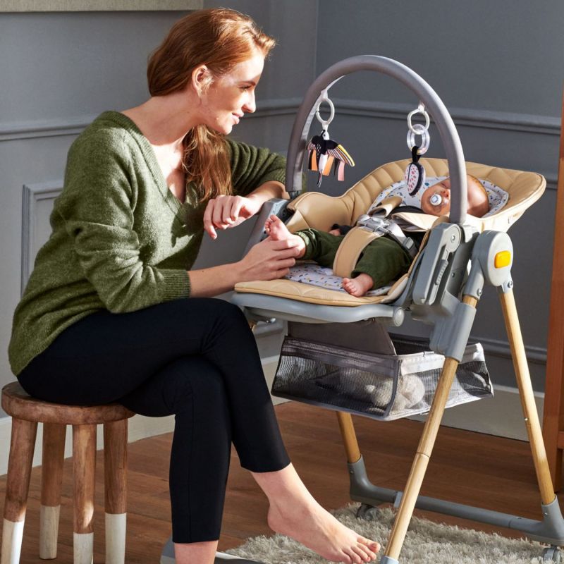 Chaise haute 2 en 1 Lastree Wood Kinderkraft Ambiance 2