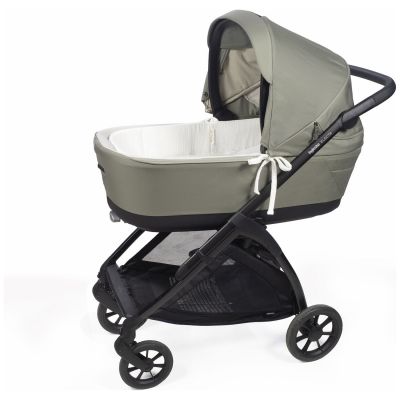 Housse de nacelle avec tiges et Drap housse pour nacelle Little Bloom Blanc