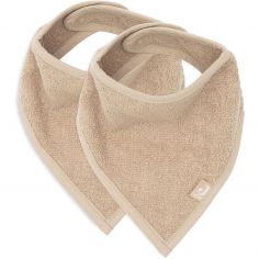 Lot de 2 bavoirs bandana Biscuit - Jollein