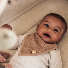 Lot de 2 bavoirs bandana Biscuit