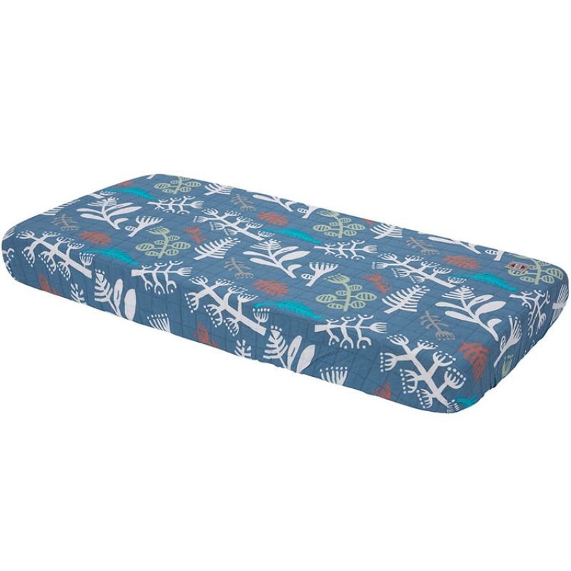 Drap housse bleu Botanimal (40 x 80 cm) Lodger