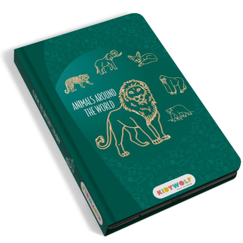 Tablette à dessin KIDYDRAW-MINI Animaux autour du monde vert (3 ans et+) KIDYWOLF Produit 1