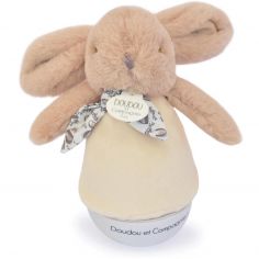 Veilleuse musicale culbuto beige sable Lapin Doudou (24 cm) - Doudou et Compagnie