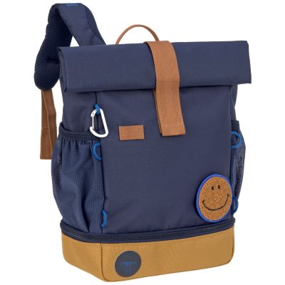 Mini sac à dos Rolltop Little Gang Bleu marine  par Lässig 