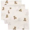 Lot de 3 mini langes Mini Teddy Bear (31 x 31 cm) Jollein Produit 1