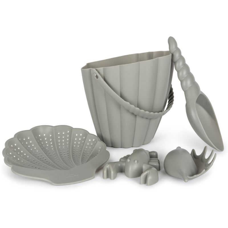 Lot de jouets de plage bleu Baleine (5 pièces) Konges Slojd