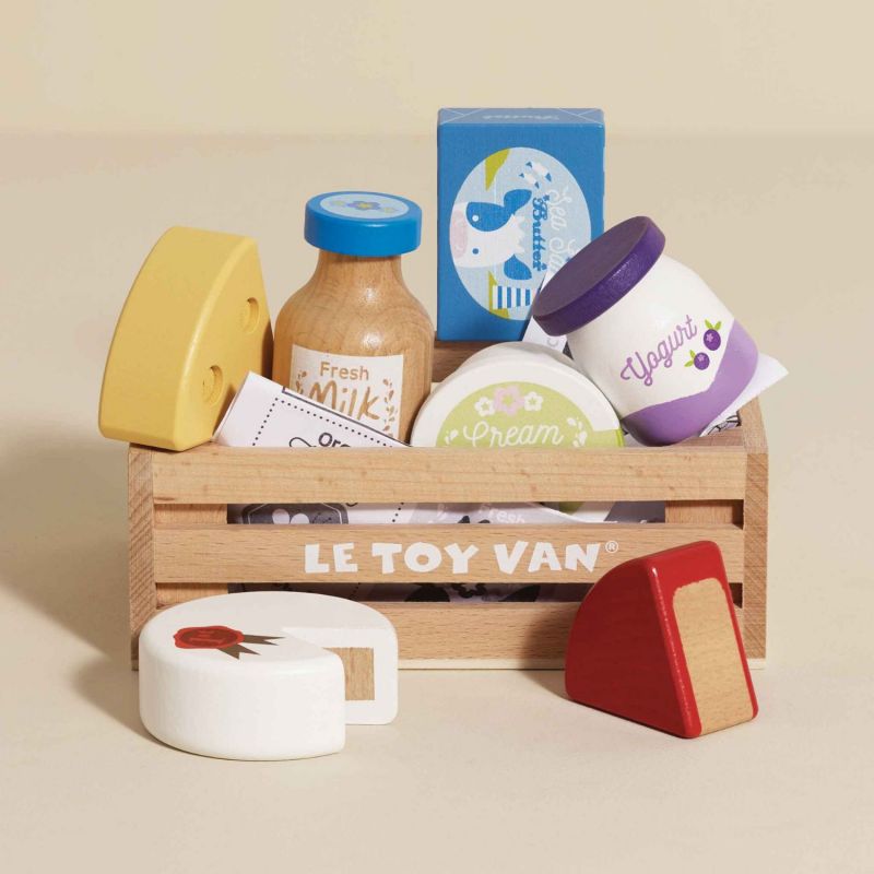 Cagette de fromages et produits laitiers en bois FSC Le Toy Van Ambiance 4