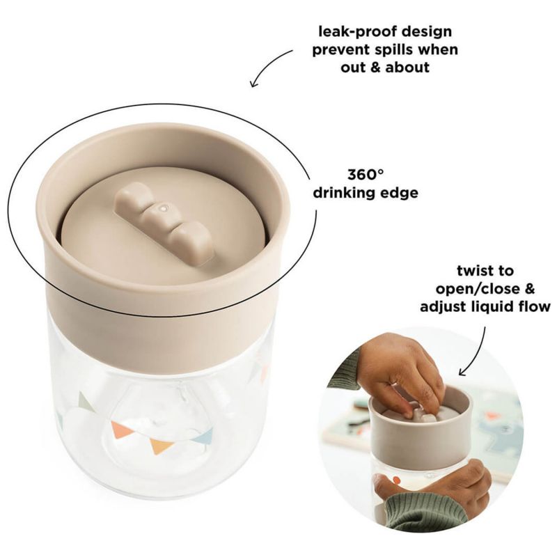 Tasse d'apprentissage 360° Celebration Sable (260 ml) Done by Deer Produit 6
