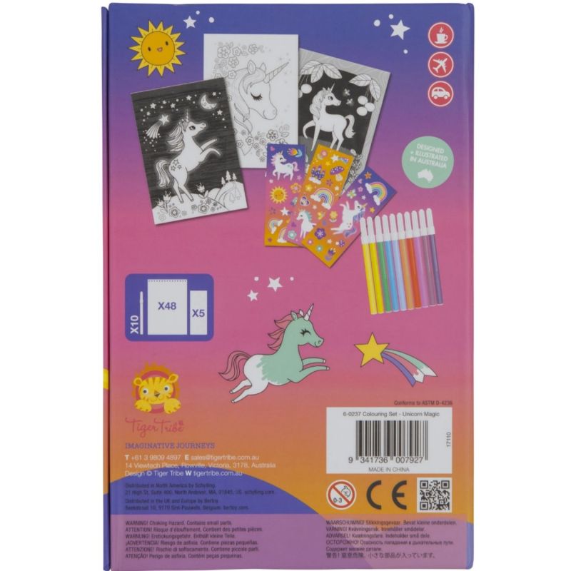 Set de coloriage magie des licornes Tiger Tribe Packaging 9
