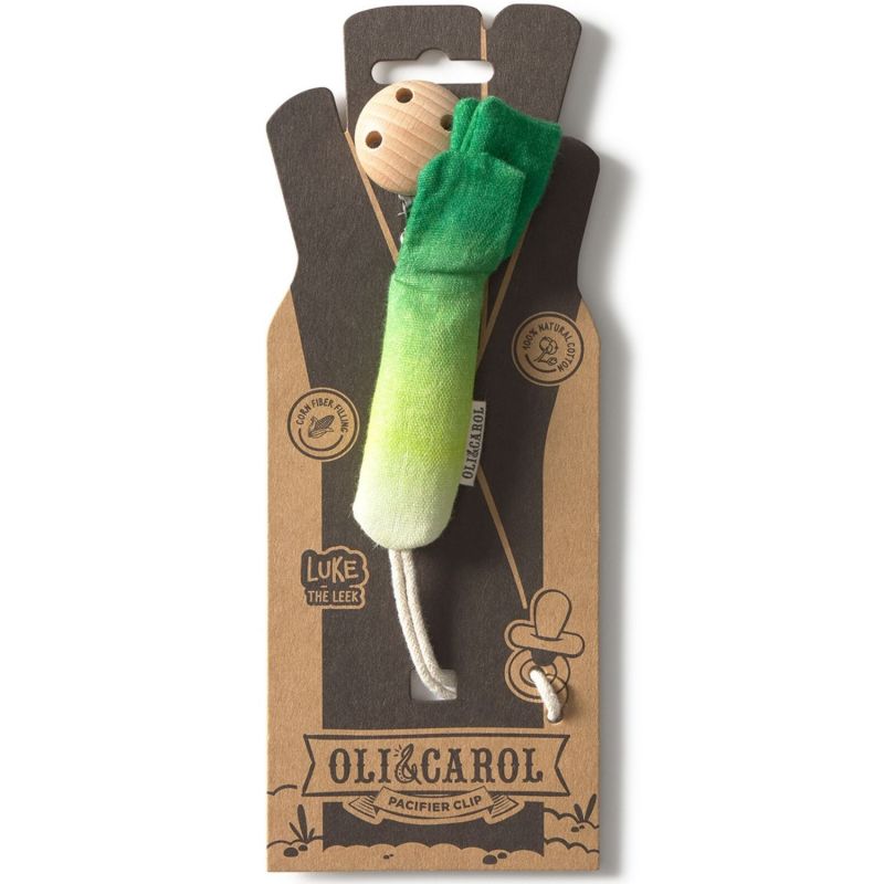 Attache-sucette Luke The Leek Oli & Carol Packaging 9
