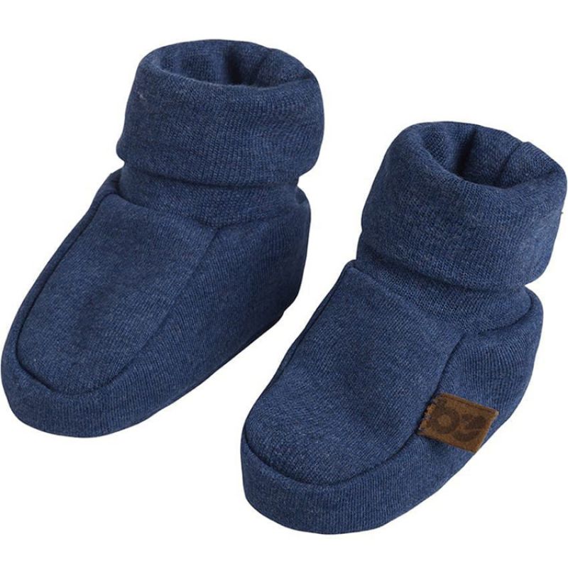 Chaussons bébé en coton bio Melange bleu jeans (0-3 mois) Baby's Only