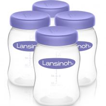 Lot de 4 pots de conservation du lait maternel  par Lansinoh