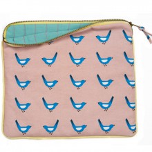 Pochette pour tablette Oiseaux bleus  par Mimi'lou