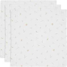 Lot de 3 langes en coton Lovely Birds (70 x 70 cm) - Jollein