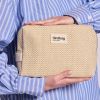 Trousse de toilette Leon Tressage Ecru Hindbag Ambiance 2