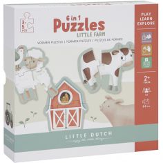 Puzzle 6 en 1 Little Farm - Little Dutch