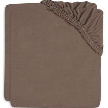 Lot de 2 draps housses de berceau marrons (40 x 80 cm)  par Jollein