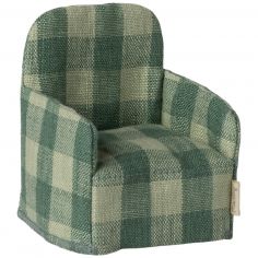 Fauteuil Souris Vert vichy - Maileg