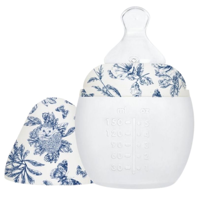 Biberon X Tartine et Chocolat Toile de Jouy Bleu (150 ml) Elhée Produit 1