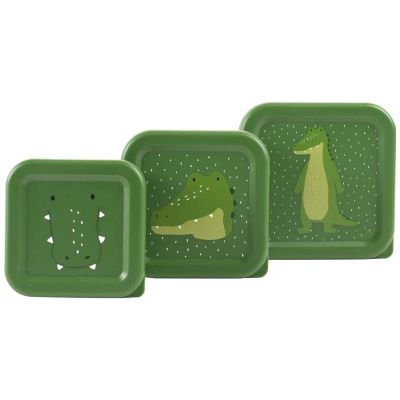 Lot de 3 boîtes à goûter Mr. Alligator