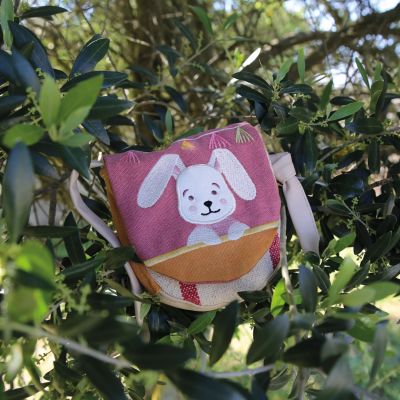 Sac bandoulière enfant Les Copains d'abord Lapin