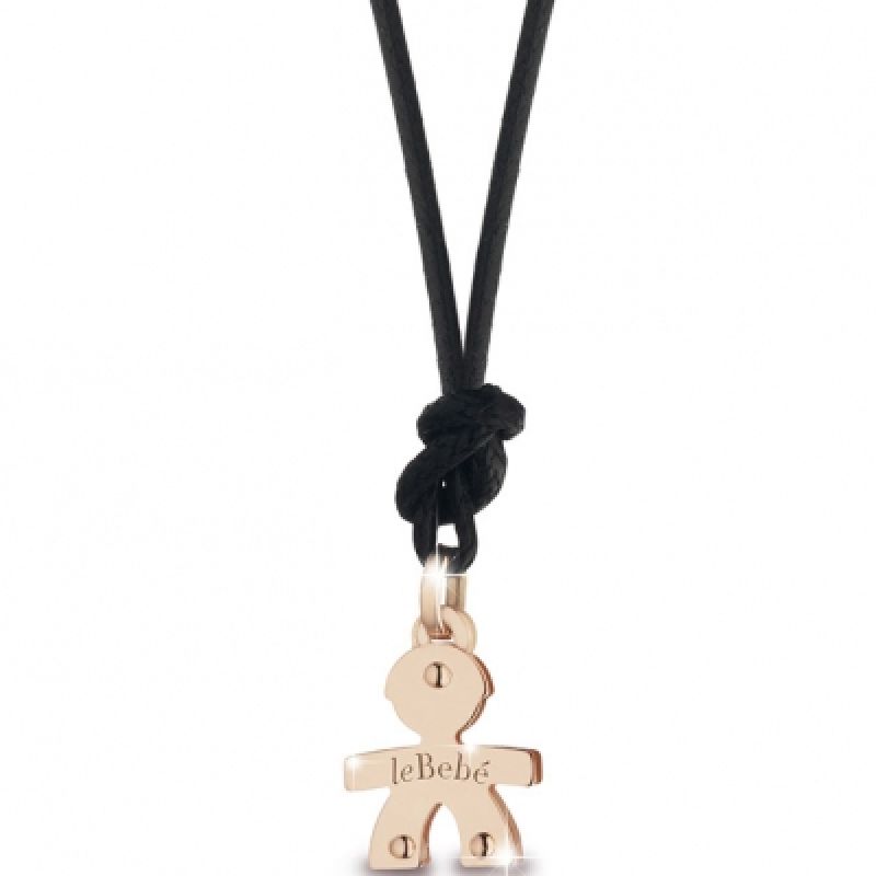Pendentif sur cordon Mini garçon (or rose 375°) leBebé