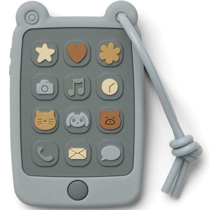 Téléphone de dentition en silicone Thomas sea blue Liewood
