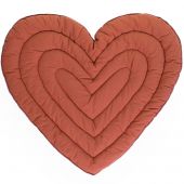 Tapis de jeu coeur terracotta (120 cm)