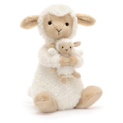 Jellycat - Peluche Cuddlecopia Maman et bébé mouton (24 cm)
