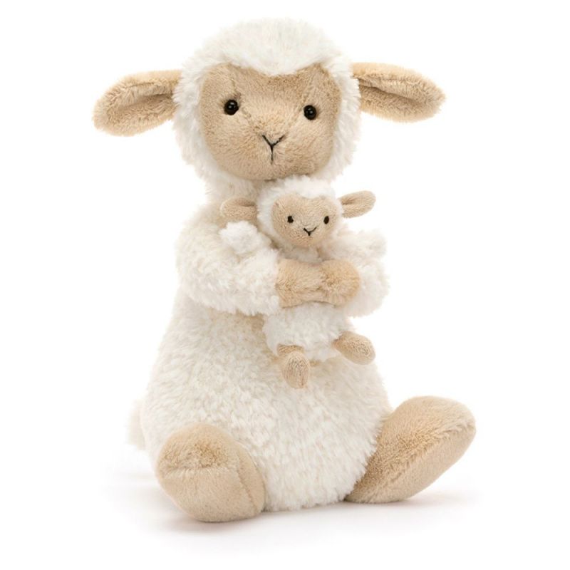 Peluche Cuddlecopia Maman et bébé mouton (24 cm) Jellycat