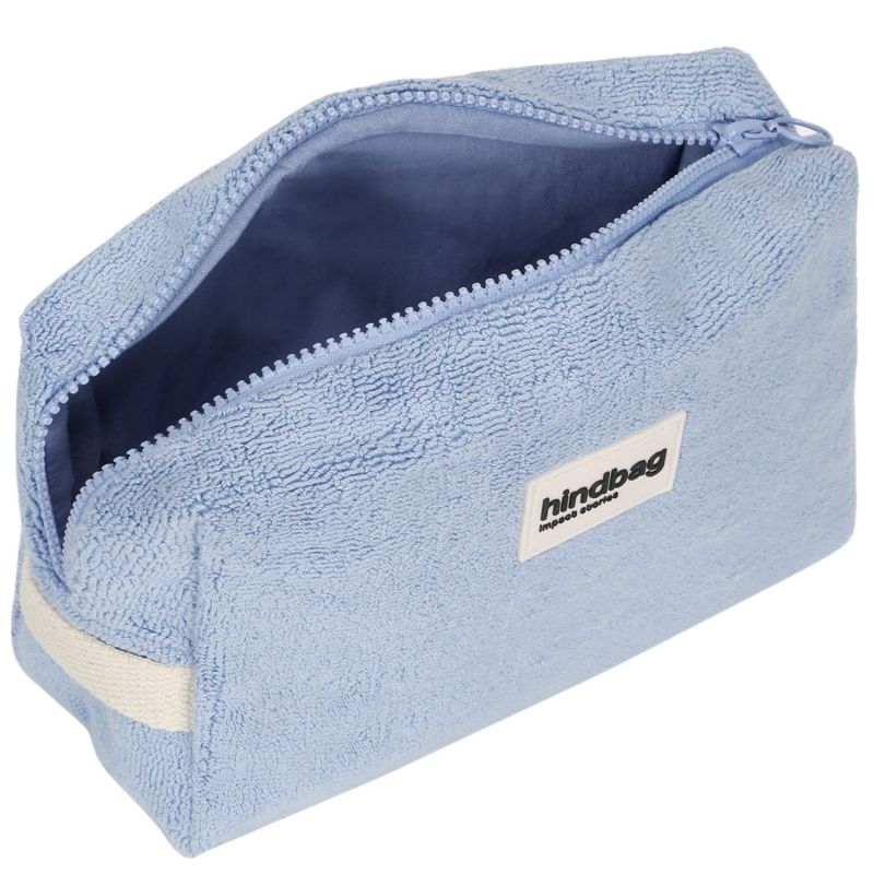 Trousse de toilette Leon en éponge Bleu Hindbag Produit ouvert 3