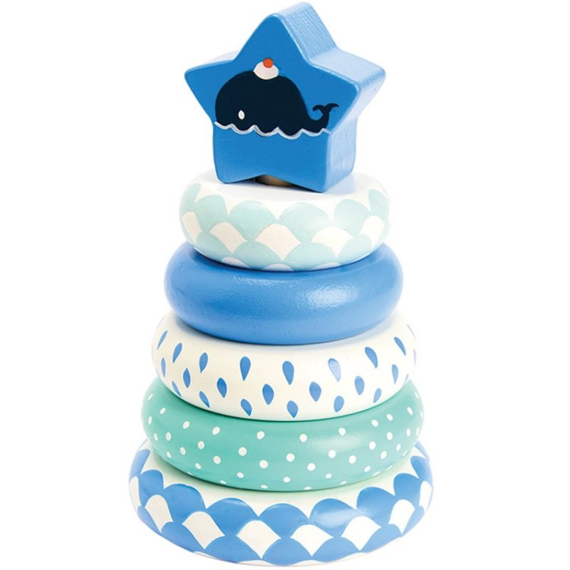 Pyramide en bois Adam la baleine Amadeus Les Petits