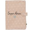 Protège carnet de santé Gaze Cœurs Beige (personnalisable) Atelier Wagram Produit 4