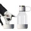 Gourde pour chien 2 en 1 Tritan Blanc (1 litre) Asobu Produit 1
